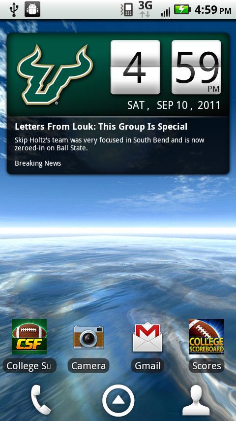 South Florida Bulls Live Clock