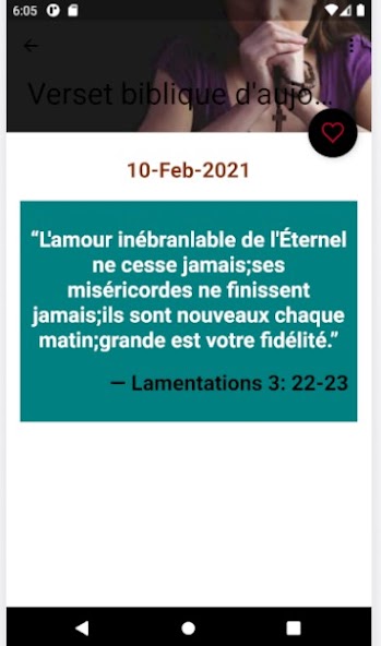 Verset biblique - Quotidien