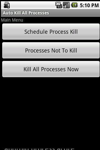 Auto Kill All Processes