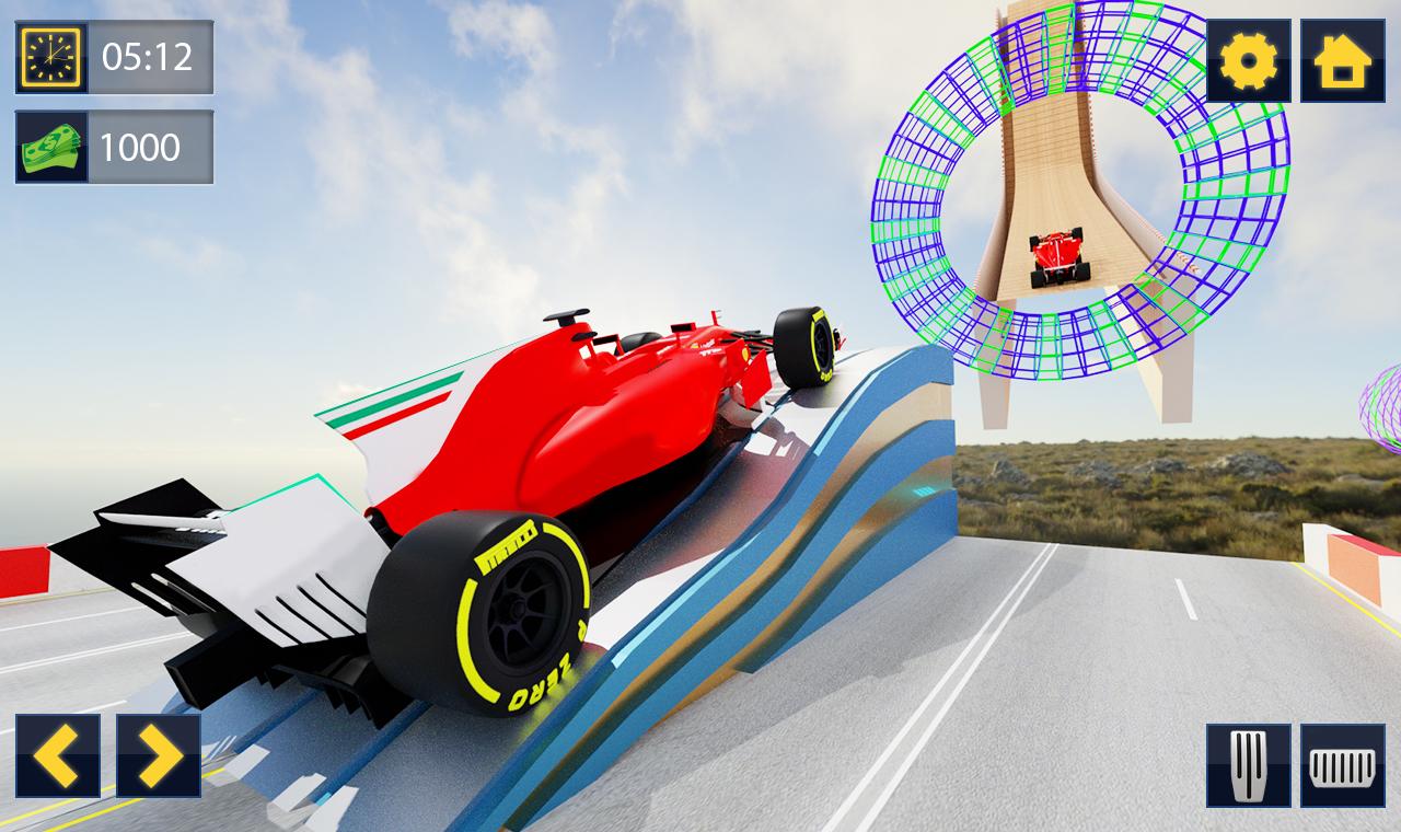 Impossible Formula Car Racing Stunt New Free Games