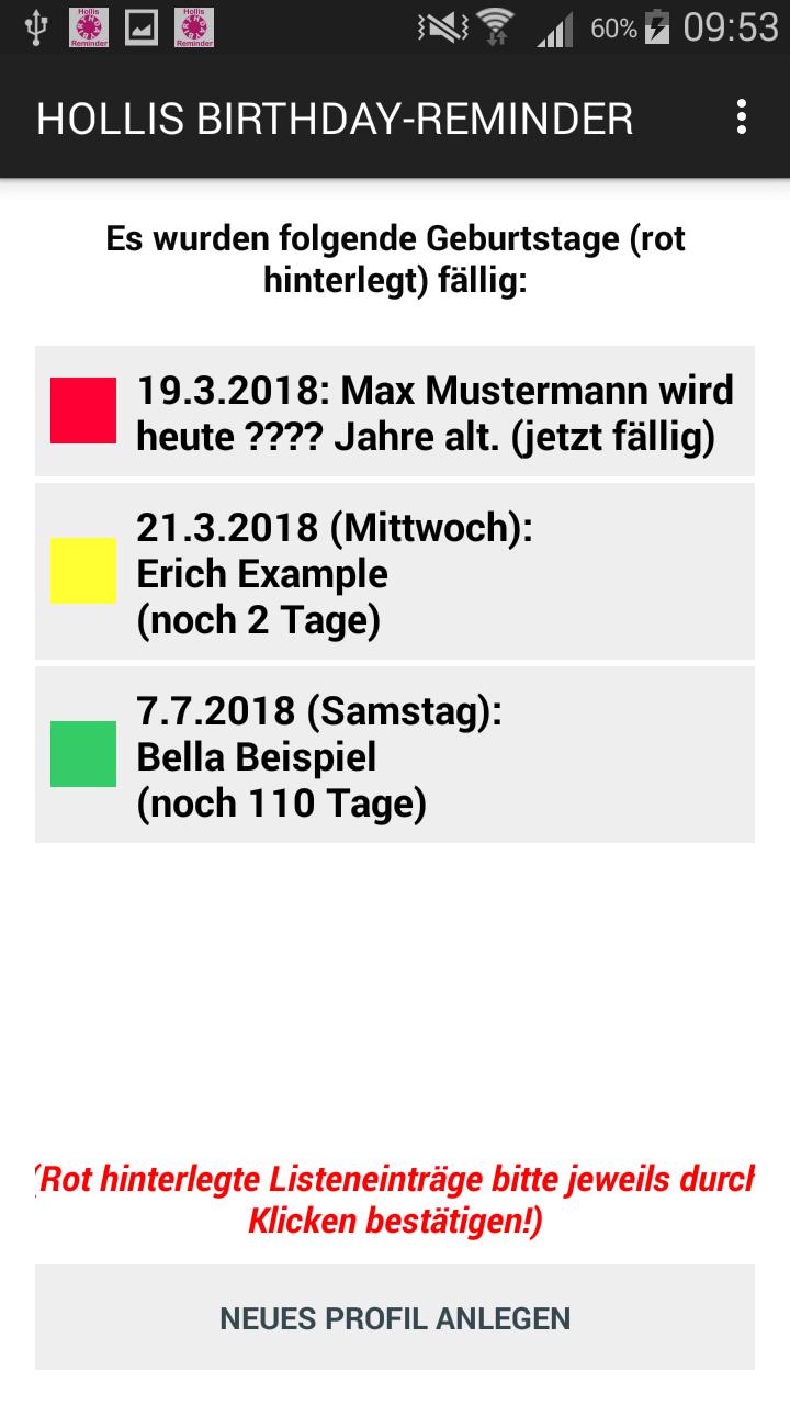 Geburtstagskalender