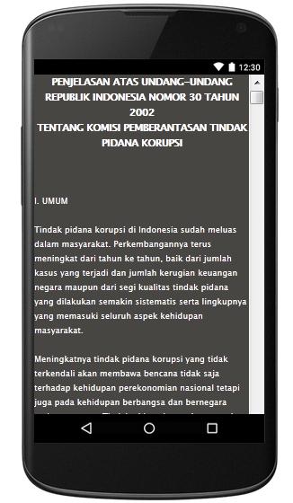 UU KPK NO. 30 TAHUN 2002