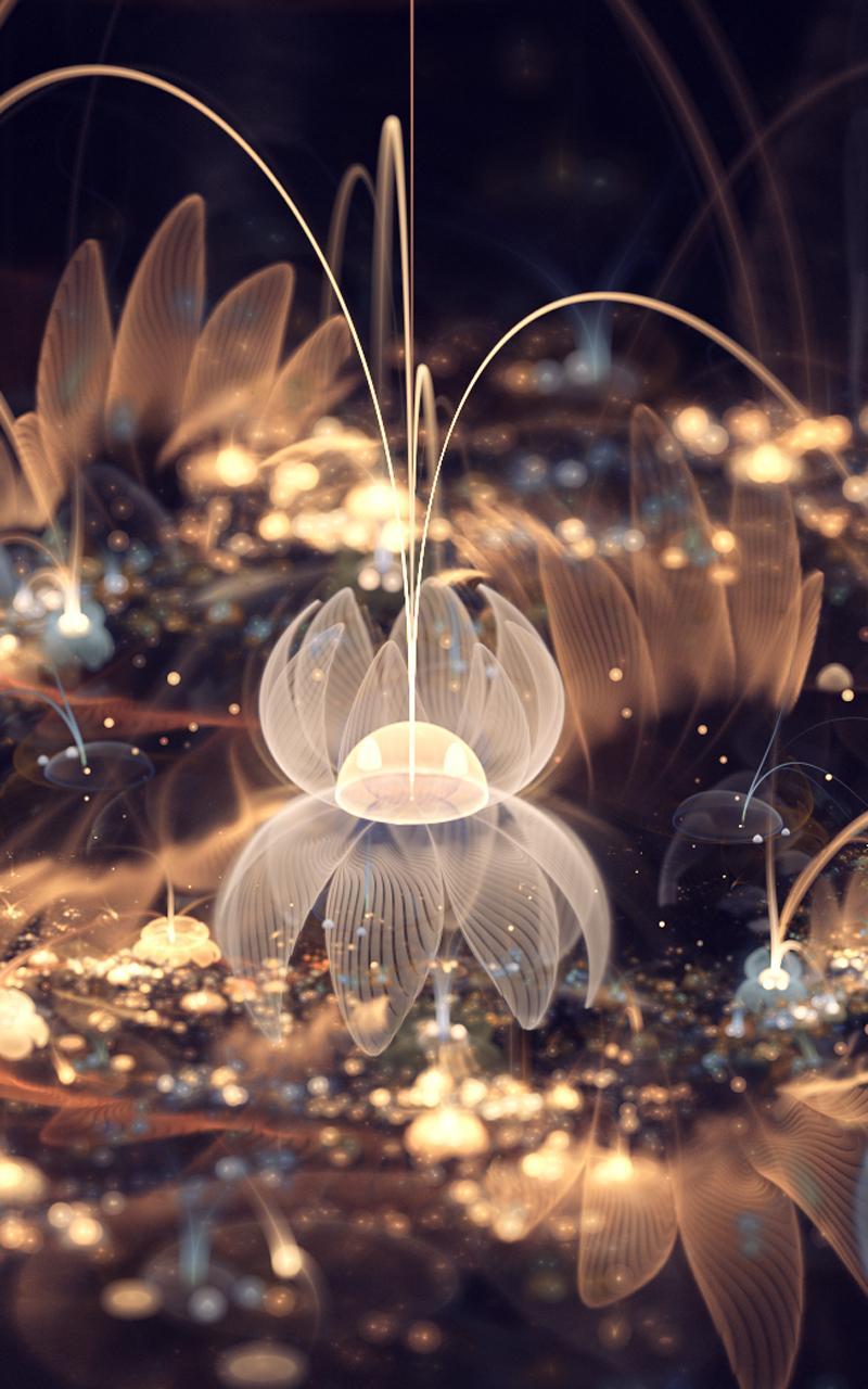 Luminous Flowers Wallpaper