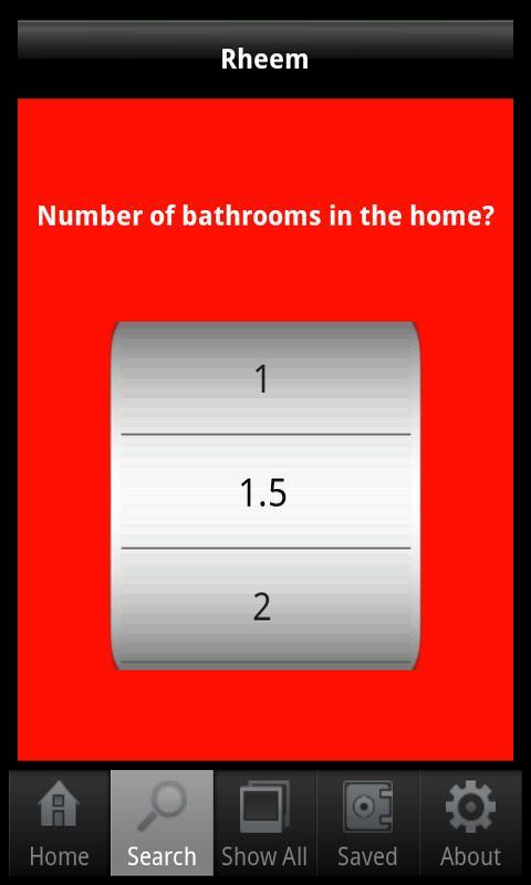 Rheem Continuous Flow Selector