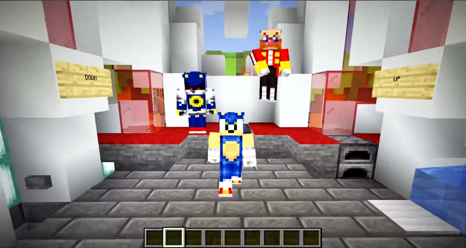 Sonic Parkour Mod Fast Adventure Map For MCPE