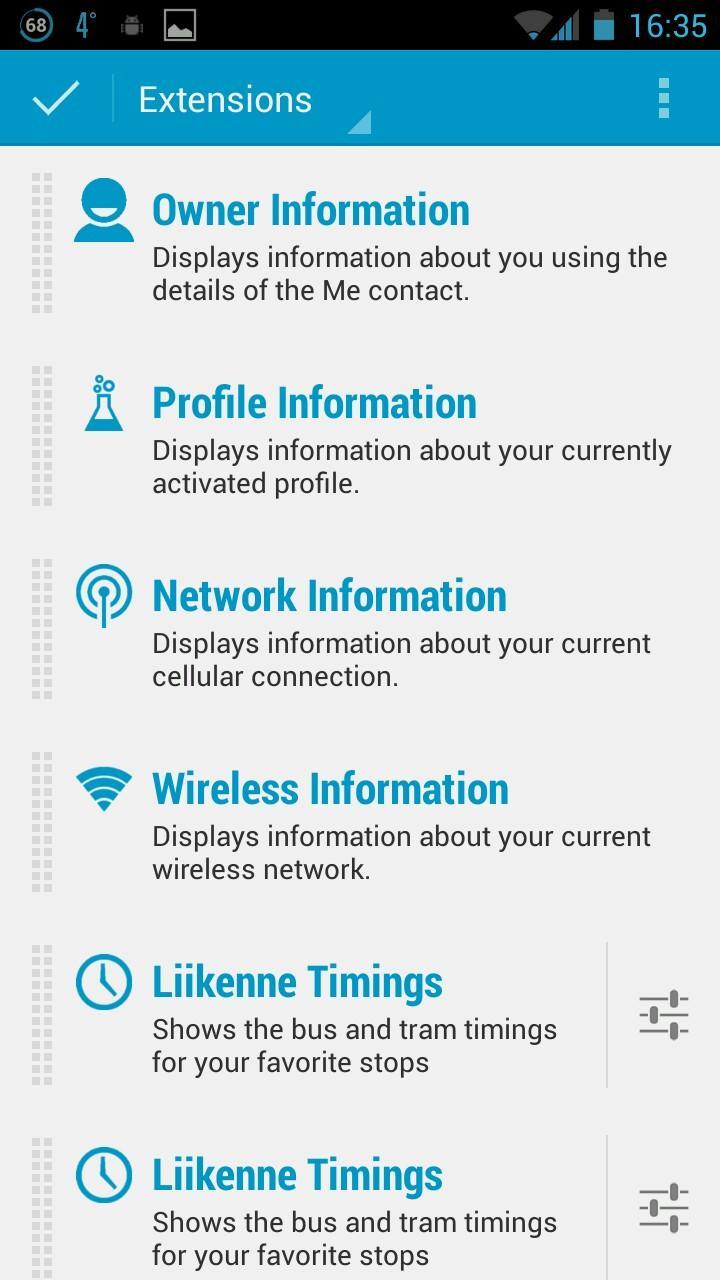 Dashclock Profiles Extension