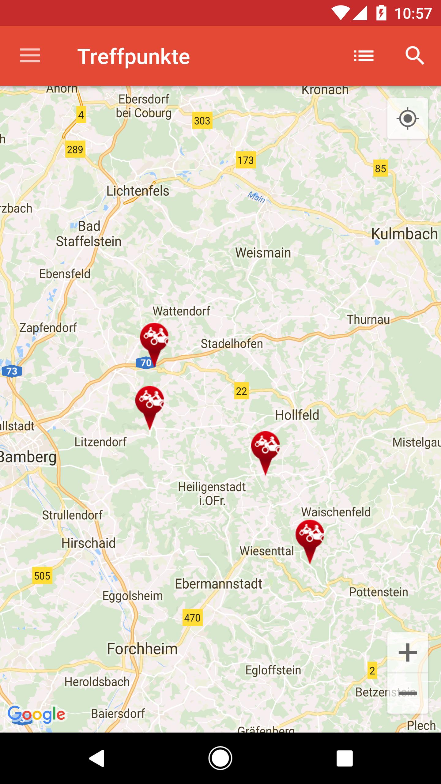 Motorrad-Treffpunkte