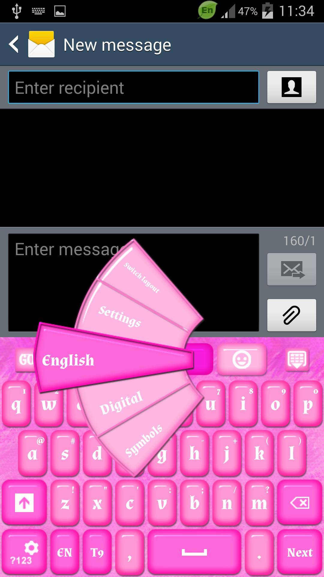 Pink Colors Keyboard