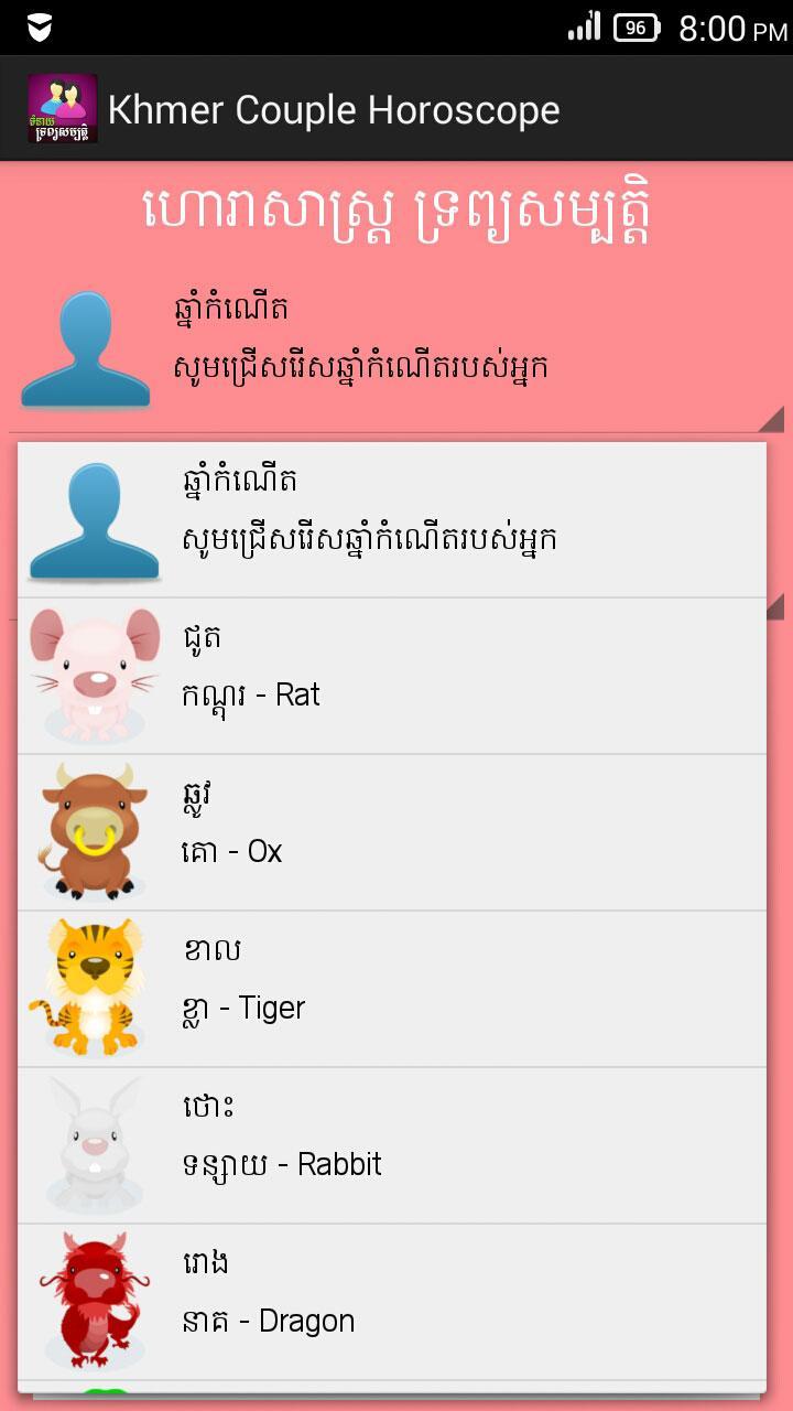 Khmer Couple Horoscope