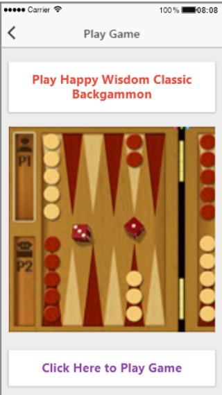 Happy Wisdom Classic Backgammon