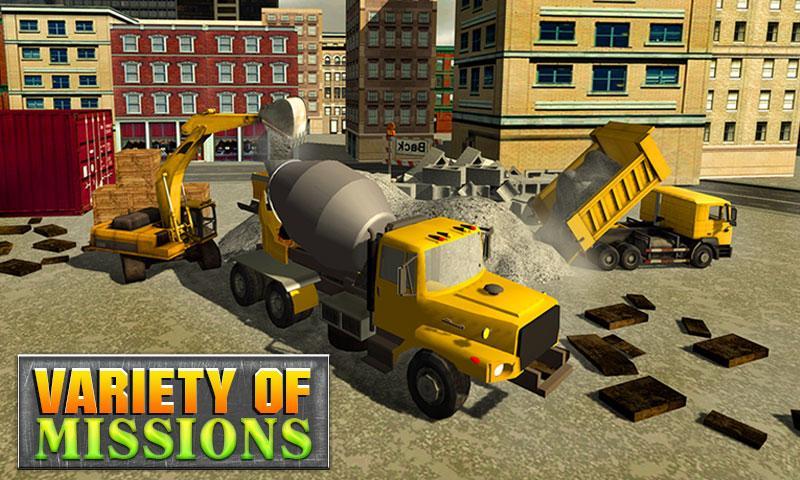 Concrete Excavator Tractor 3D