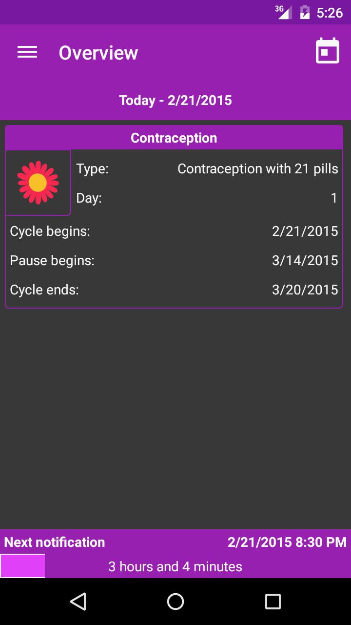 Pill Reminder Theme Black