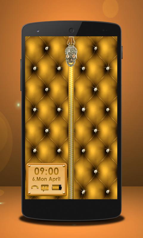 Skull Theme Zipper Lock