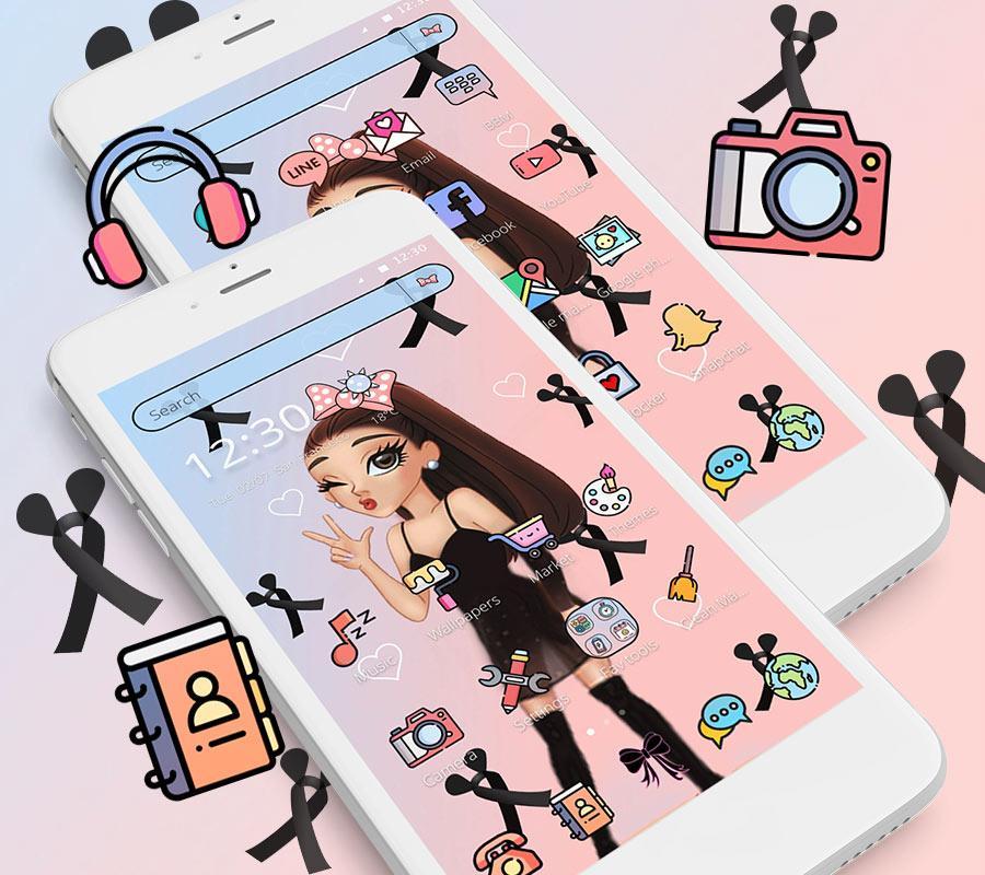 Cute Pink Fashion Girl Theme