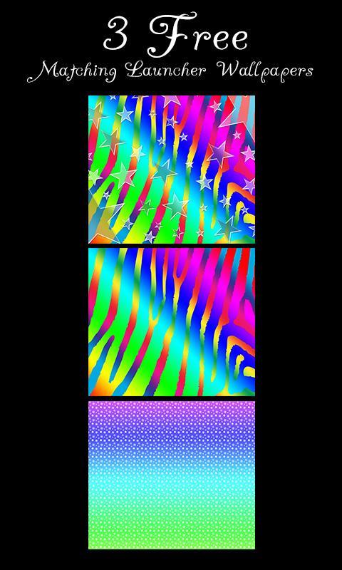 Star Theme Rainbow Zebra SMS