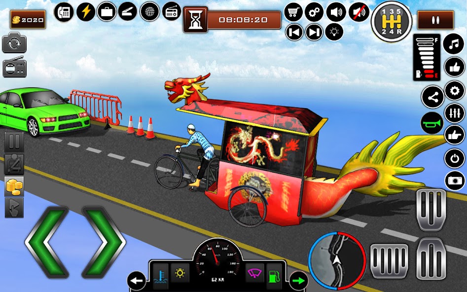 Bicycle Rickshaw Driving Games
