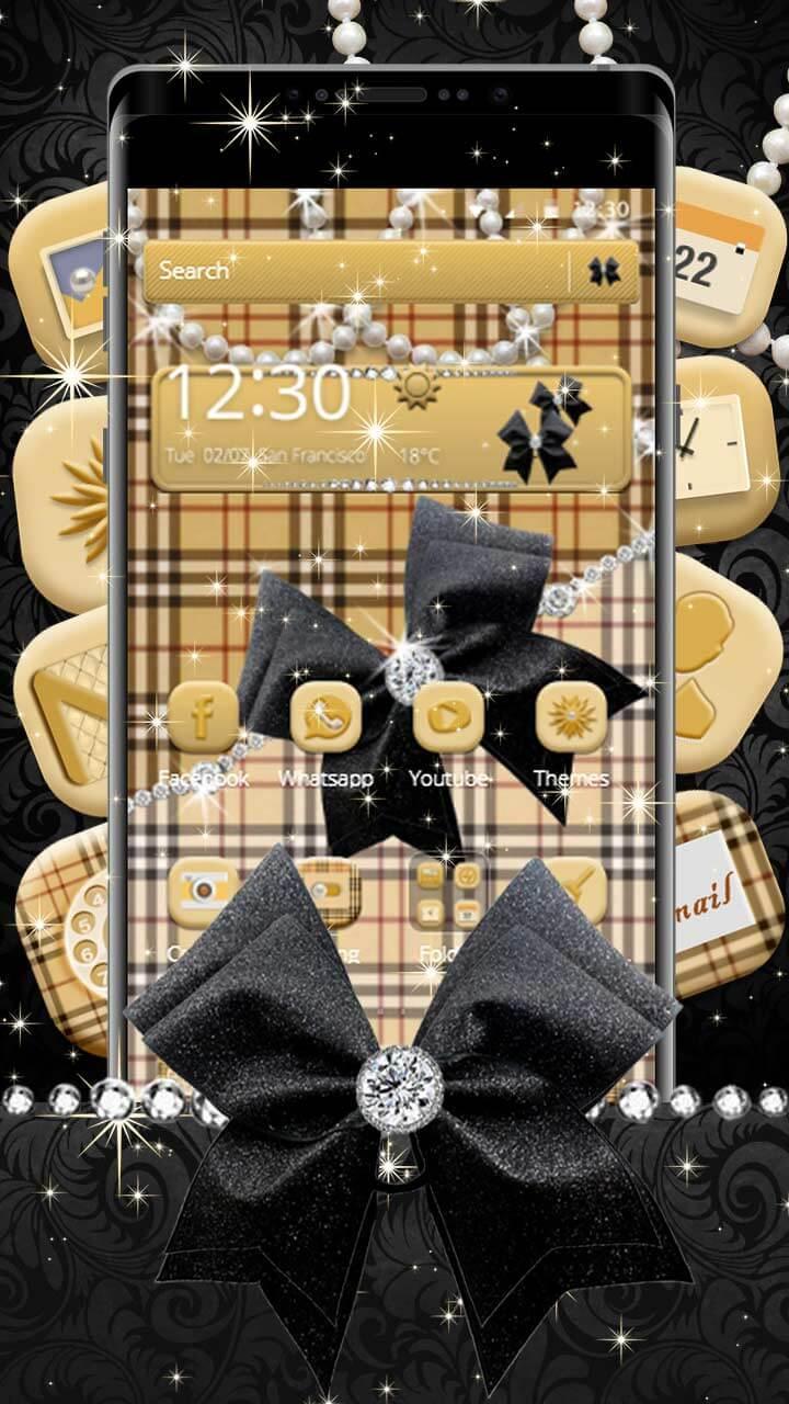 Lattice Girly Diamond Bow