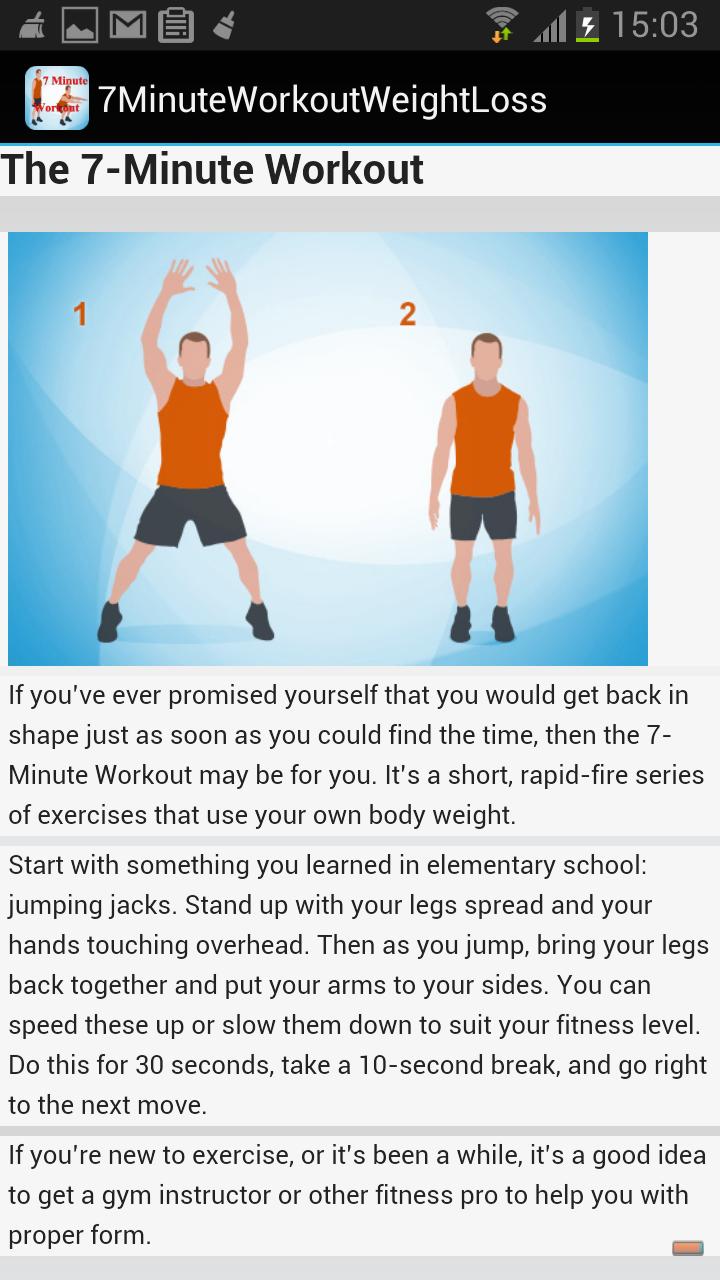 7 minutes workout  App Free