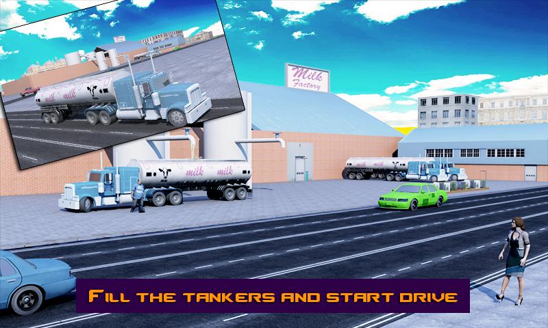 Dairy Milk Transport Truck 3D