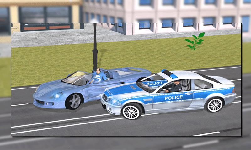 Flying Police Car vs Criminals