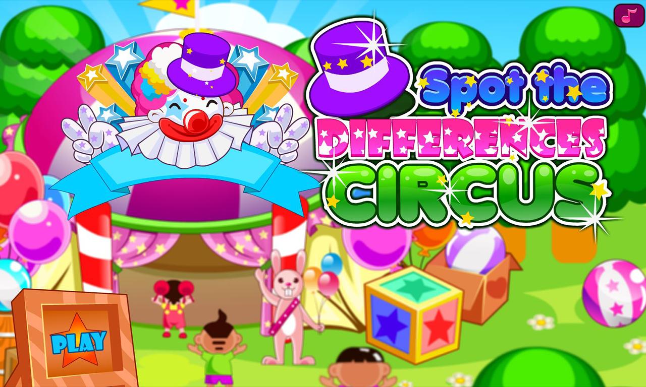 Spot the differences circus