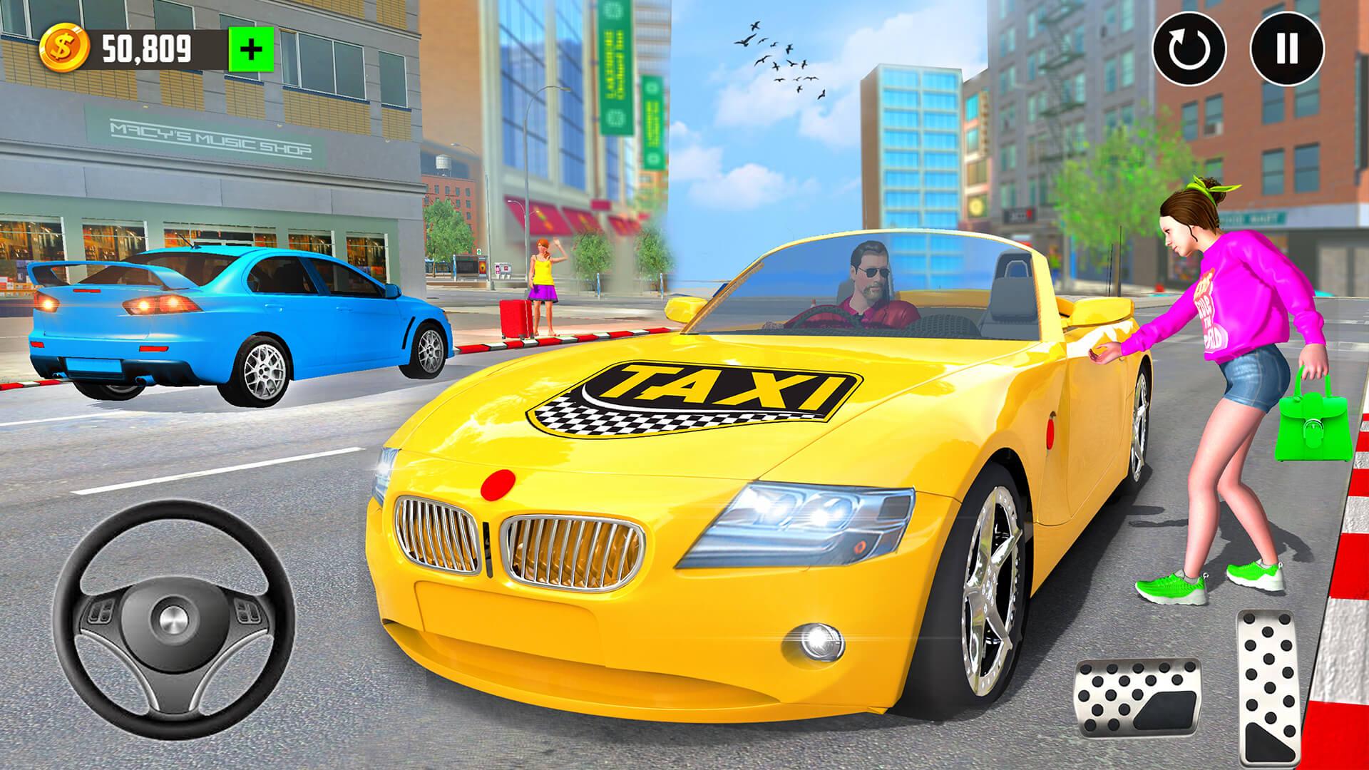 Taxi Sim Car Driving Games