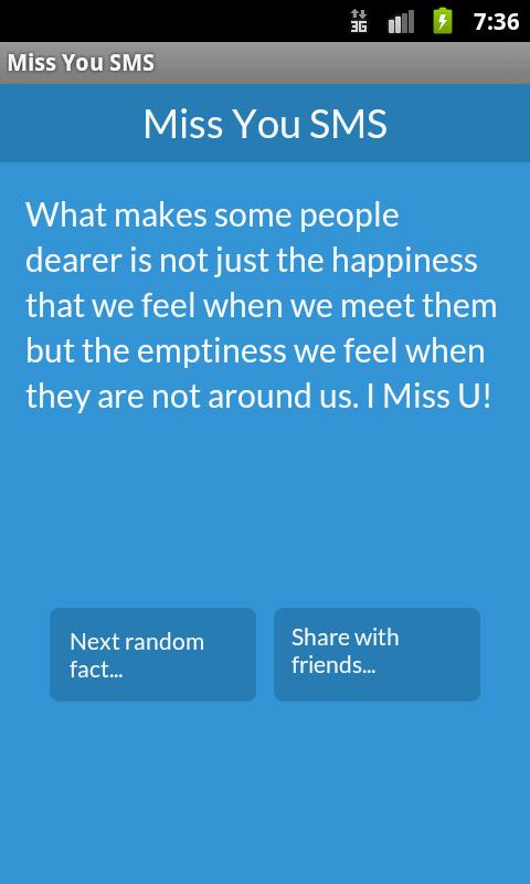 Miss You SMS