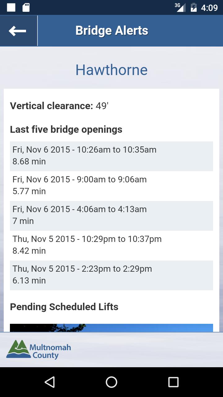 Bridge Alerts by Multco