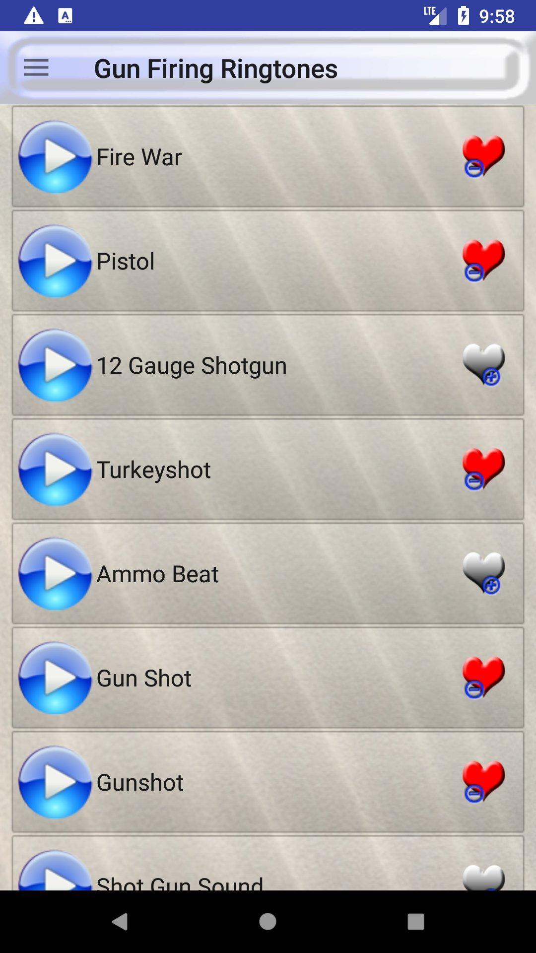 Gun Firing Ringtones
