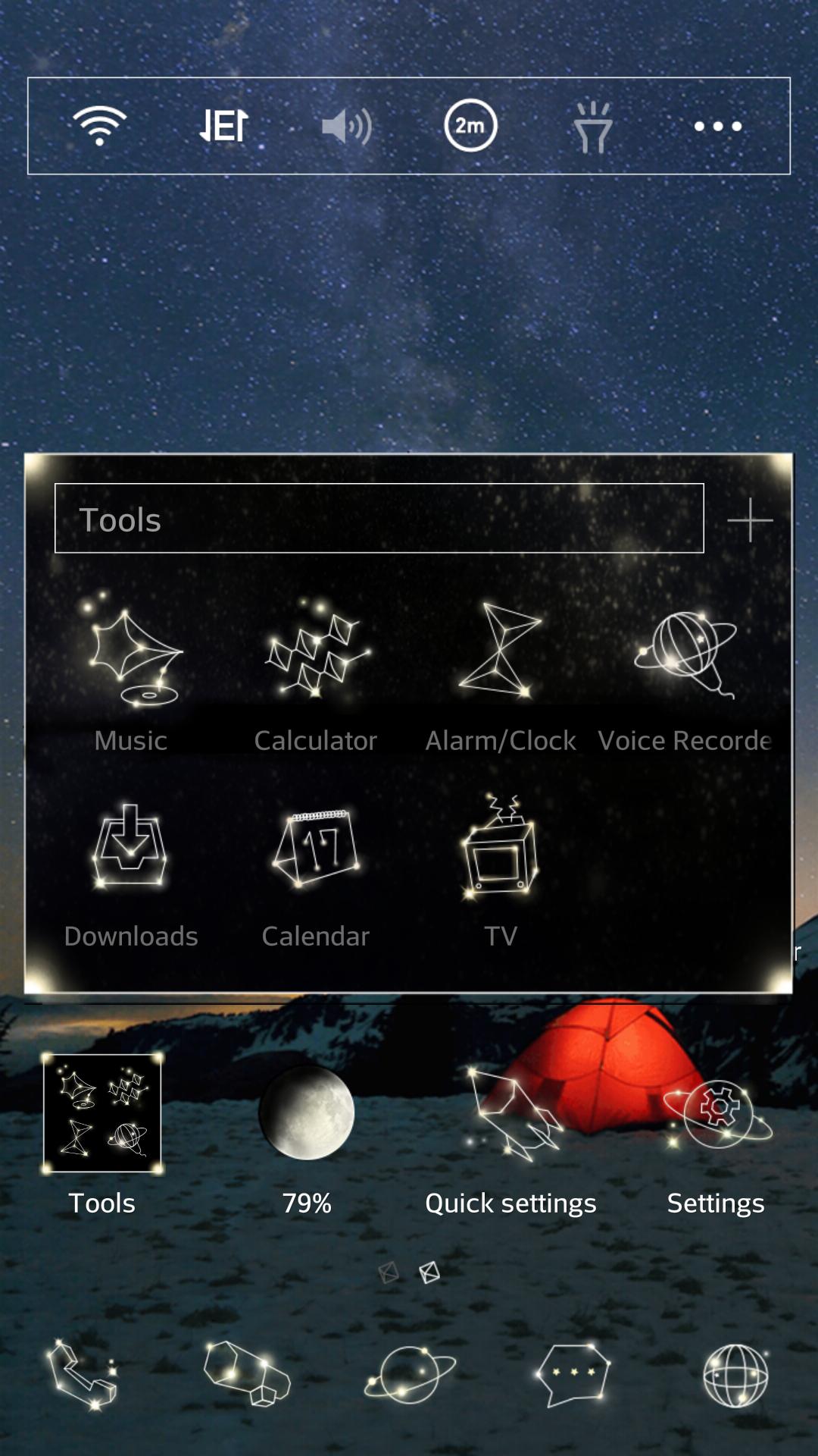 Star Light LINE Launcher theme