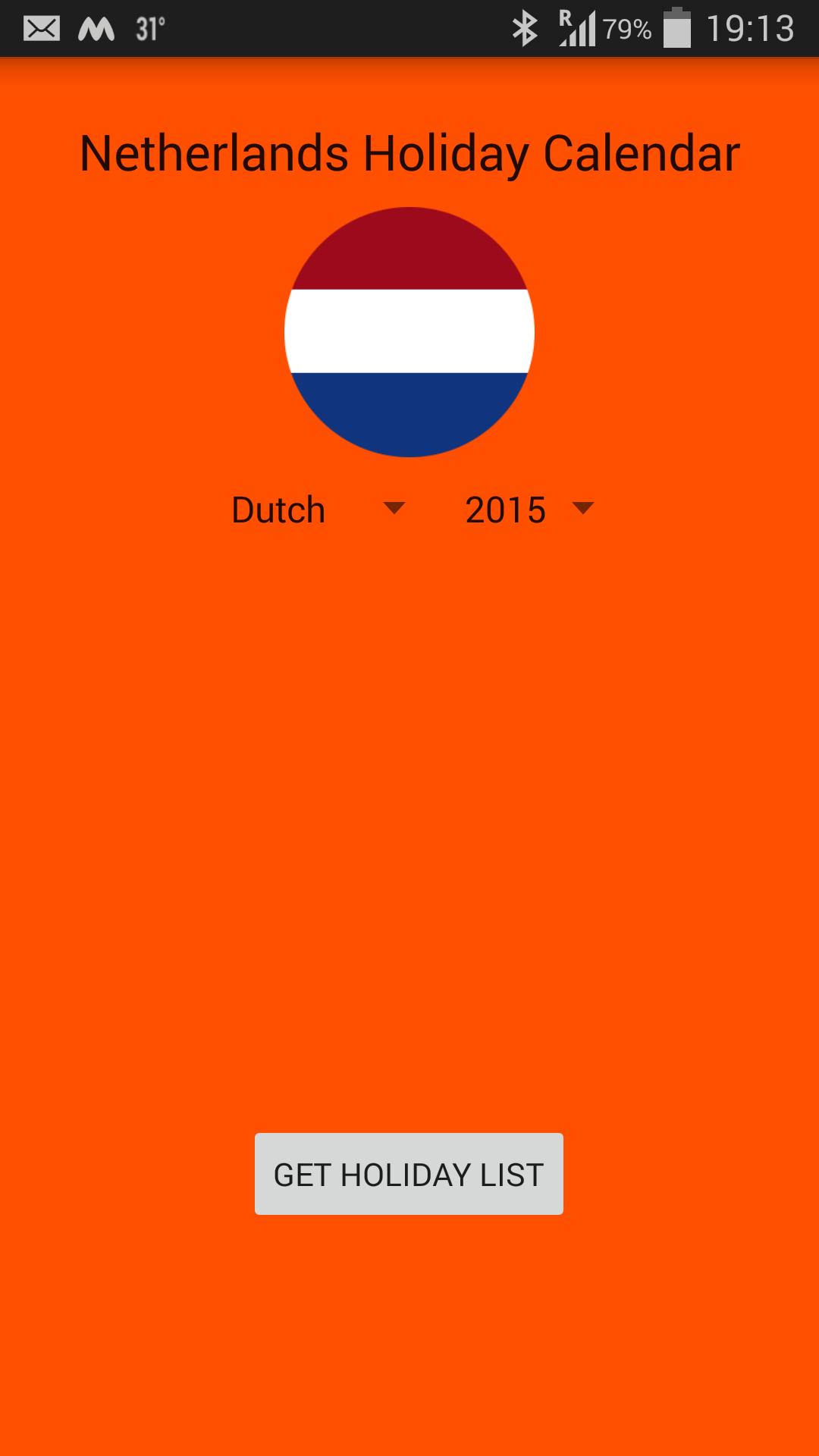Nederlands Vakantie Kalender
