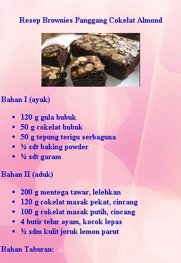 Aneka Resep Brownies