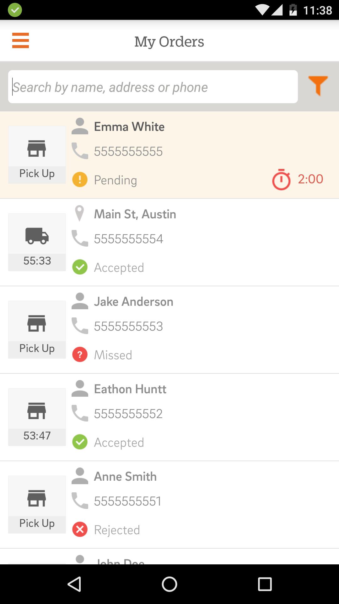 CAKE Order for Restaurants