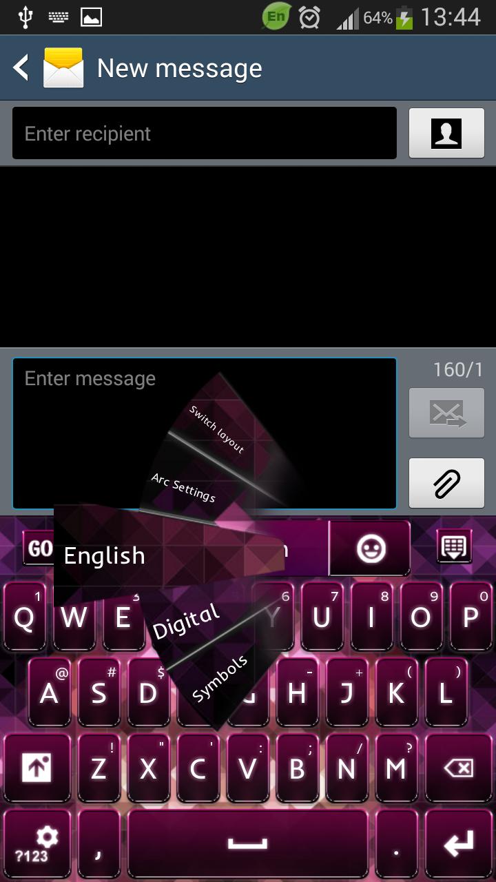 Pink Black Keyboard