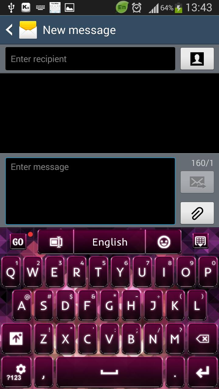 Pink Black Keyboard