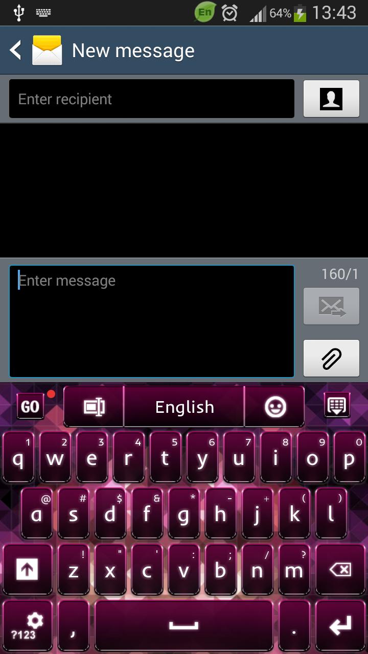 Pink Black Keyboard