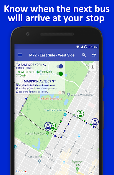NYC Live Bus Tracker & Map