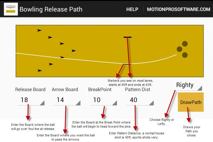 Bowling Release Path MotionPro