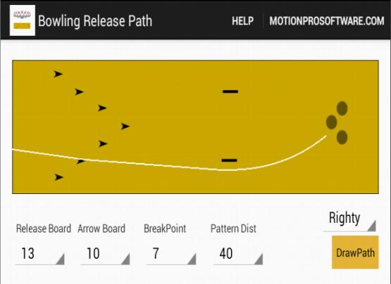 Bowling Release Path MotionPro
