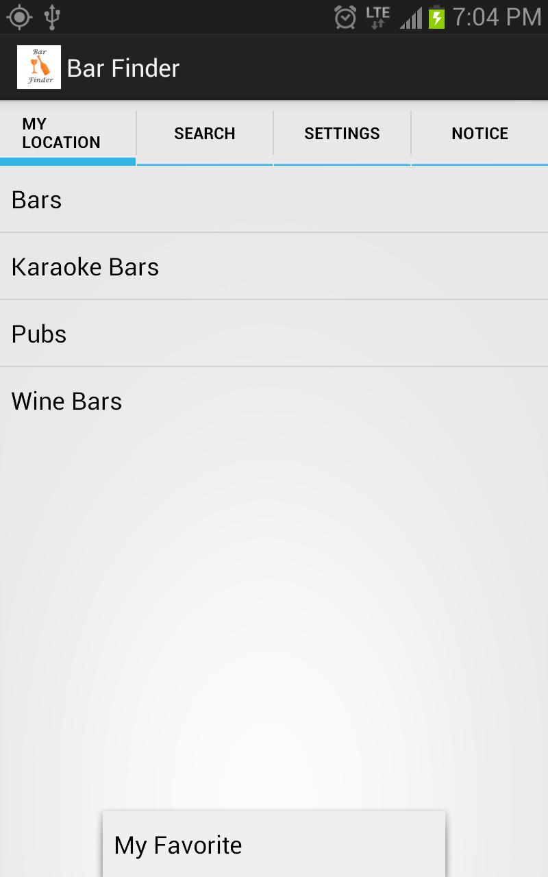 Bar Finder