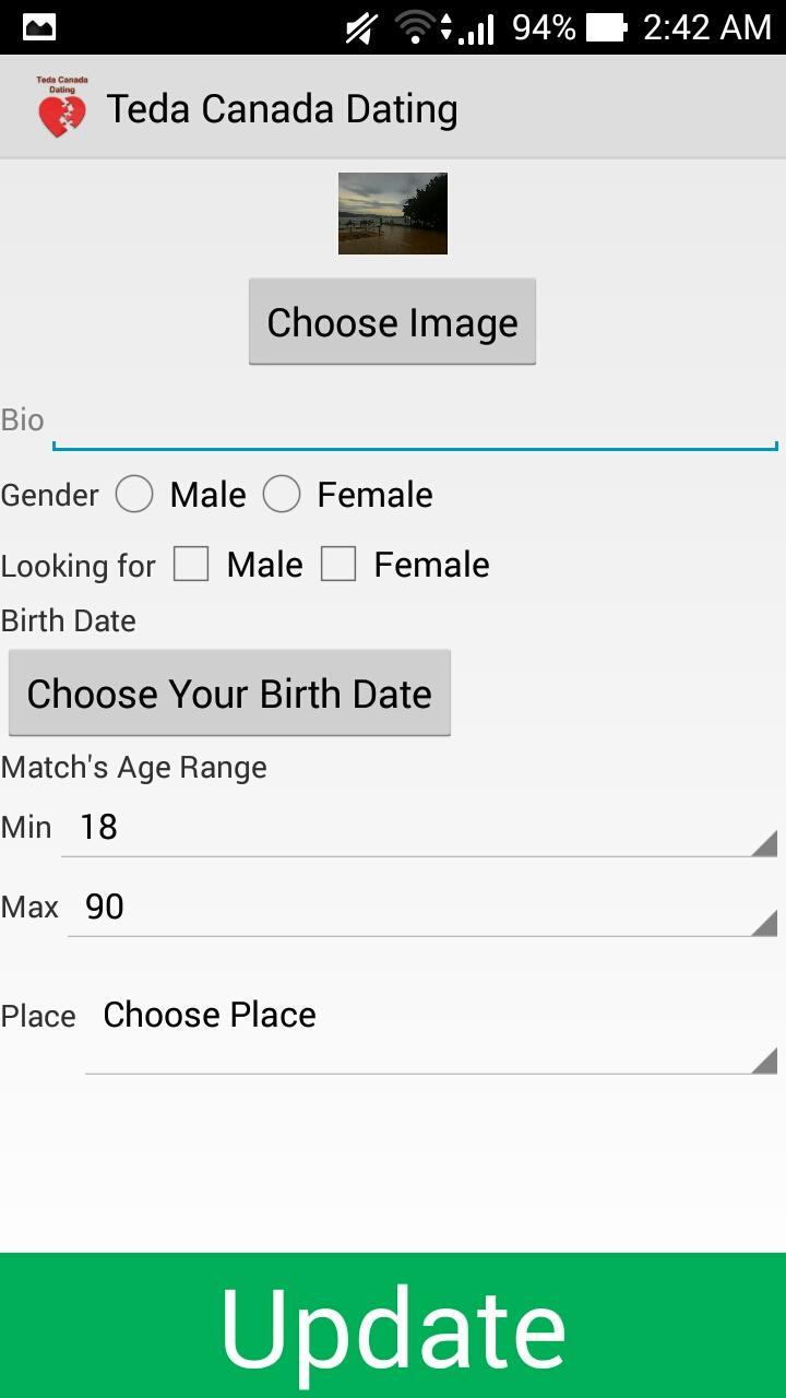 Teda Canada Dating Application