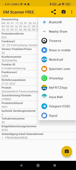 Post DataMatrix Scanner