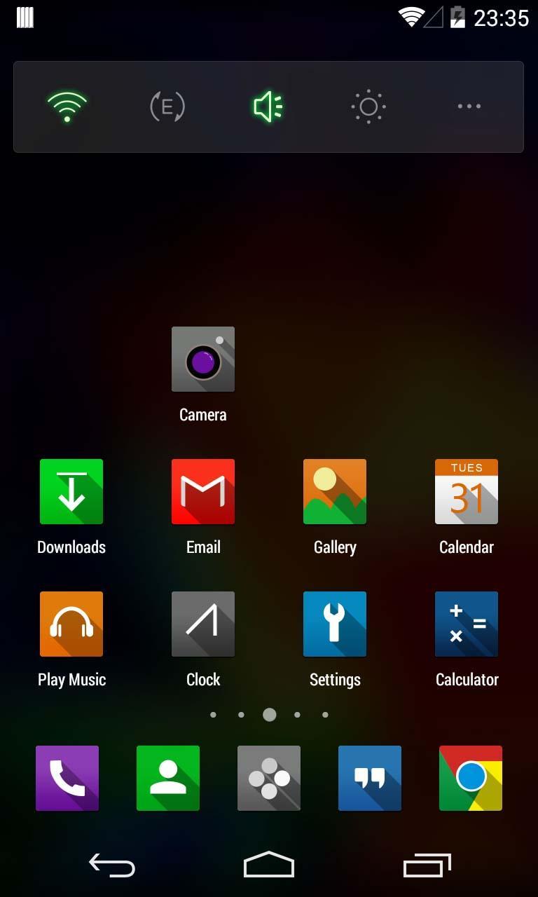 KK Launcher SquareShadow Theme