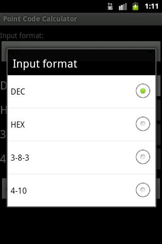 Point Code Calculator