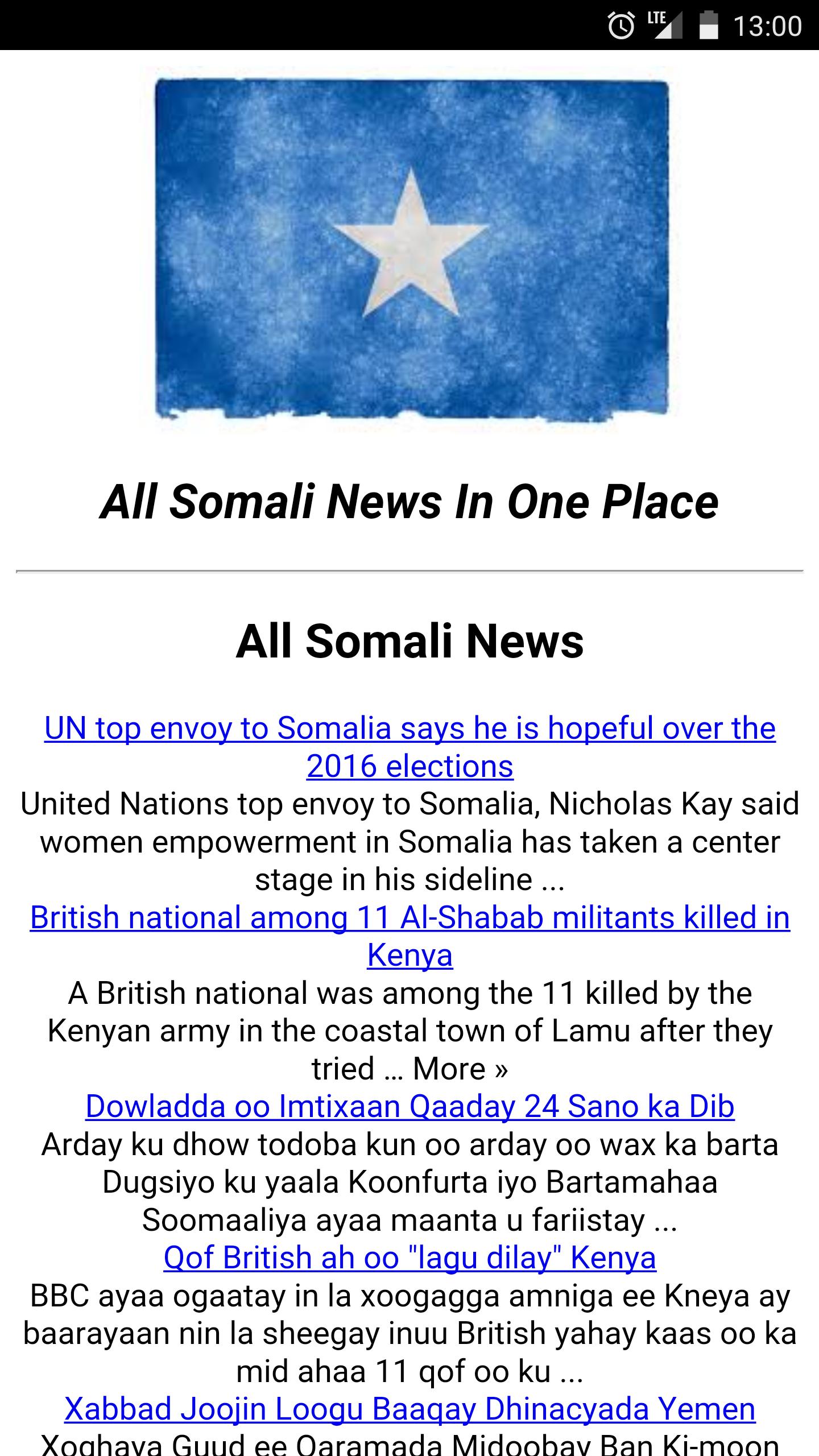 Somali News Wararka