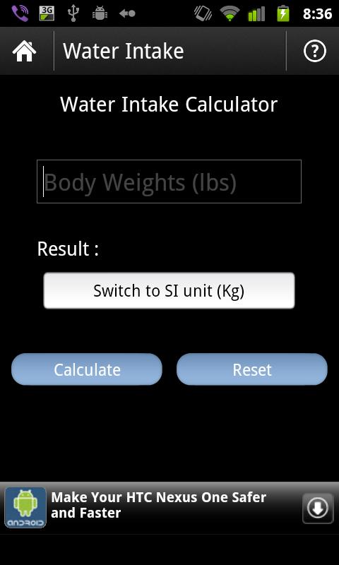 Fitness Calculator