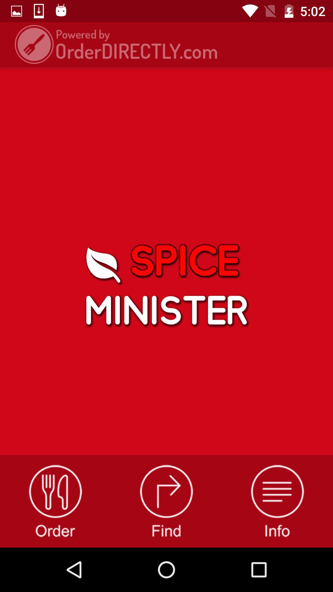 Spice Minister