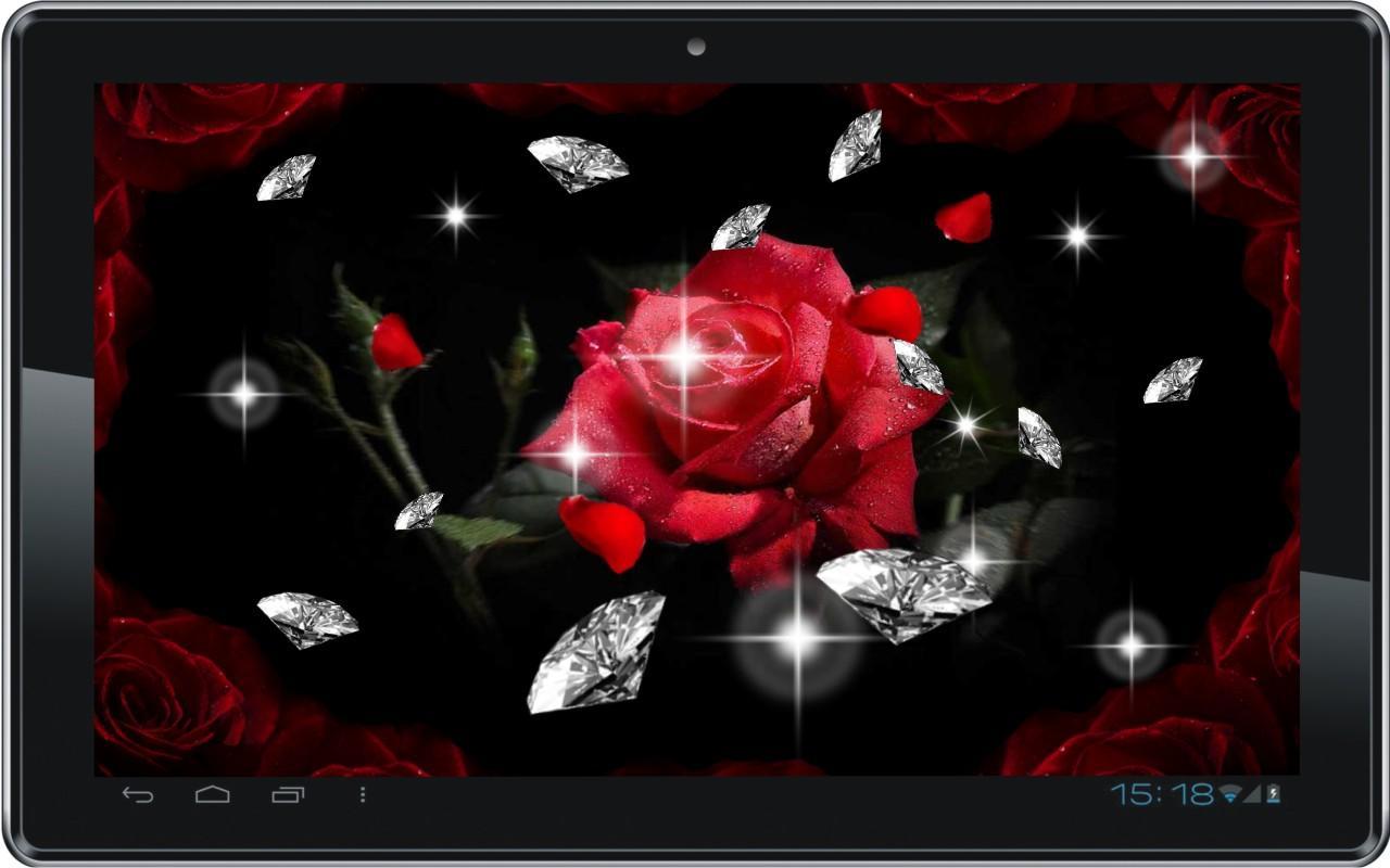 Diamond n Roses live wallpaper