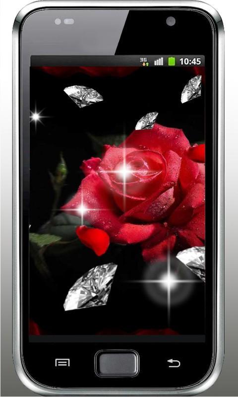 Diamond n Roses live wallpaper