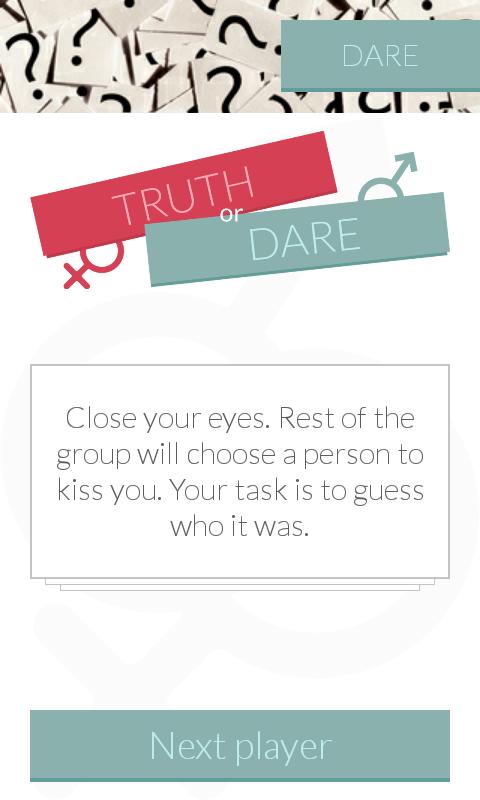 Erotic truth or dare